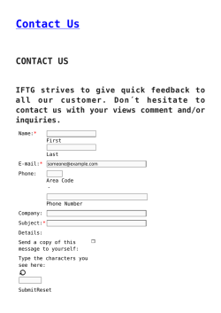 Contact Us