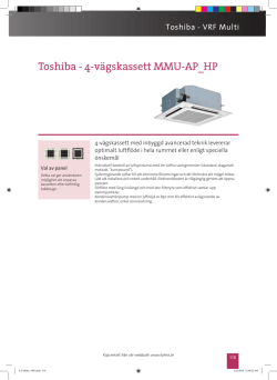 Toshiba - 4-vägskassett MMU-AP_HP