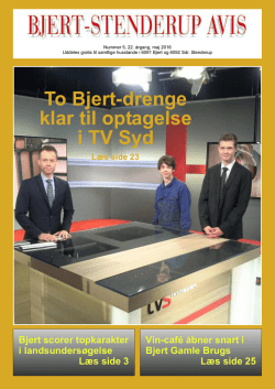 MAJ 2016 - Bjert Stenderup Avis