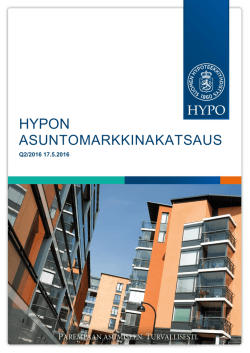 asuntomarkkinakatsauksen - Suomen Hypoteekkiyhdistys