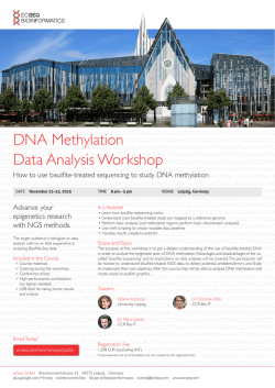 DNA Methylation Data Analysis Workshop 