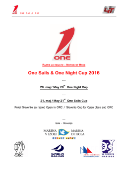 One Sails & One Night Cup 2016