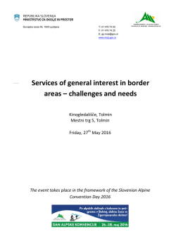 Services of general interest in border areas