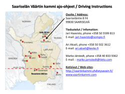 Ajo-ohje - Luoston Väärtin Kammi