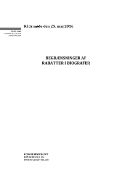 Filmsagen (ikke-fortrolig version) - Konkurrence