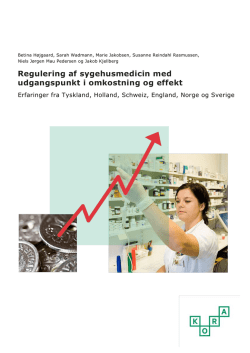 Regulering af sygehusmedicin med udgangspunkt i