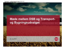 Møde mellem DSB og Transport