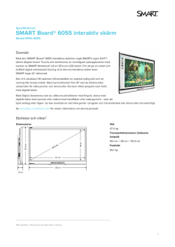 SMART Board® 6055 interaktiv skärm