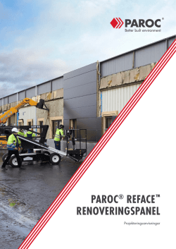 PAROC Reface renoveringspanel