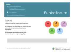 Funkaforum - Region Örebro län