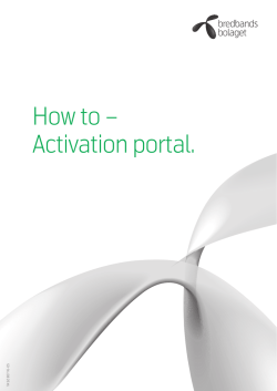 Activation portal.