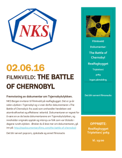 Filmkveld, dokumentar om Tsjernobyl