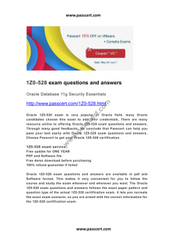 Oracle 1Z0-528 questions and answers