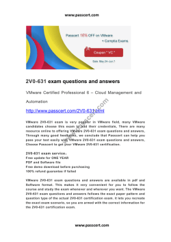 VMware 2V0-631 questions and answers
