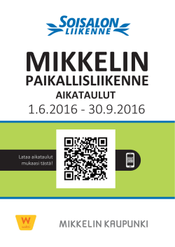 Mikkeli Lataa PDF - Soisalon Liikenne