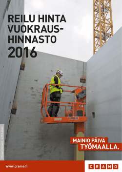 Cramo Finland Oy RH-hinnasto 2016-06