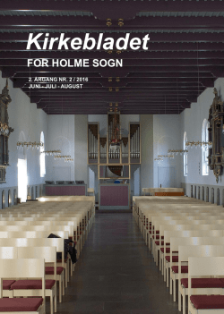 Kirkebladet - Holme Kirke