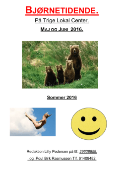 Bjørnetidende maj-juni 2016