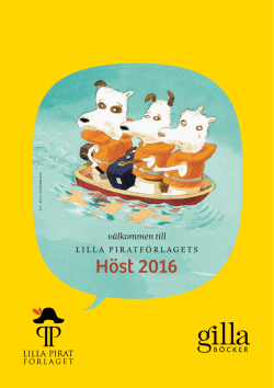 Höst 2016 - Lilla Piratförlaget