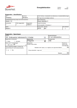 Energideklaration Skeda Sjöträdan 5