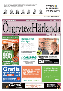 Maj 2016 - Örgryte & Härlanda Posten