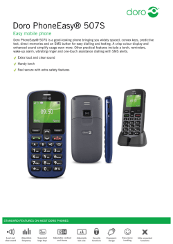 Doro PhoneEasy® 507S - CNET Content Solutions