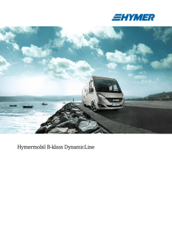 Hymermobil B-klass DynamicLine Höjdpunkter