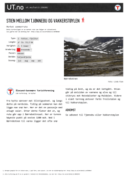 Stien mellom Tjønnebu og Vakkerstøylen som PDF