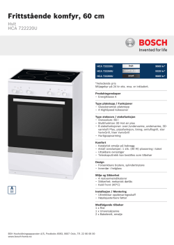 Bosch HCA 722220U