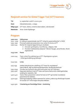 160530 Nasjonalt program for årlig seminar GTT