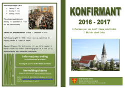 Informasjonssamling Innmeldingsskjema - Kirken i Molde