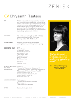 CV Chrysanthi Tsatsou