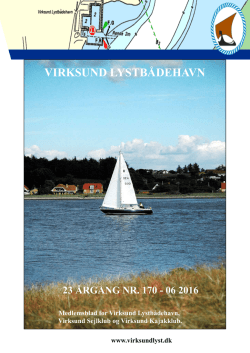 Klubblad juni 2016 - Virksund Lystbådehavn