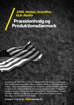 præsidentvalgets betydning for dansk eksport