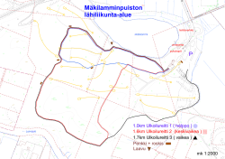 Mäkilamminpuiston ulkoilureitit