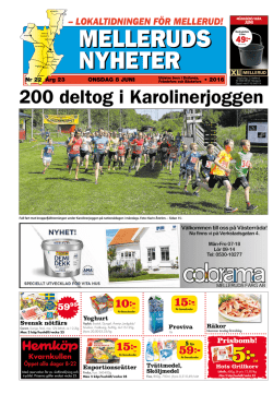 lokaltidningen f&ouml;r mellerud!