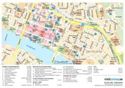 Karta/map Umeå centrum