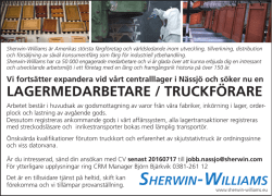 lagermedarbetare / truckförare