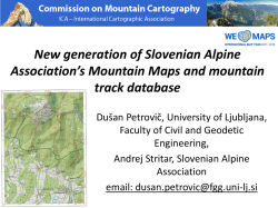 New Generation of Slovenian Alpine Association`s Mountain Maps