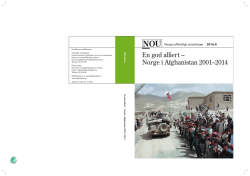 En god alliert – Norge i Afghanistan 2001–2014