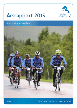 Årsrapport 2015 - Sparebanken Narvik