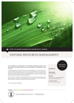 natural resources management