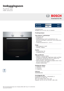 Bosch HBN 301E2S