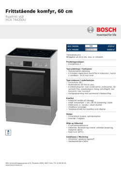 Bosch HCA 744250U