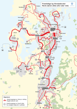 Ruter på Nord-Jæren fra sommeren 2021