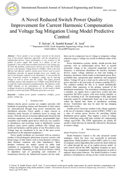 A Novel Reduced Switch Power Quality Improvement for Current Harmonic Compensation and Voltage Sag Mitigation Using Model Predictive Control