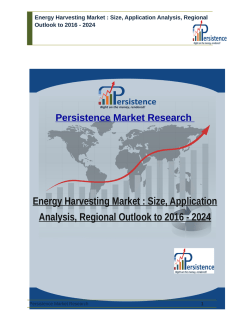 Energy Harvesting Market : Size, Application Analysis, Regional Outlook to 2016 - 2024