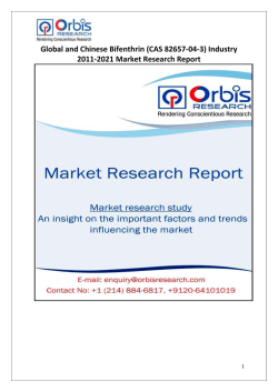 New Study: 2021 Global & China Bifenthrin (CAS 82657-04-3) Market