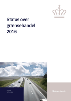Status over grænsehandel 2016