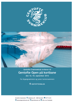 Invitation Gentofte Open efterår 2016